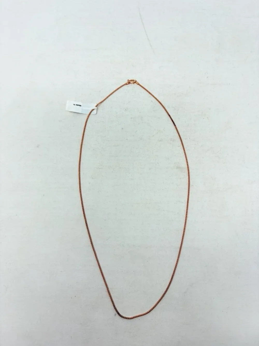 Shop LC 14K RG‎ Overlay Sterling Silver Nickel Free Coreana Chain 20in Long 5564